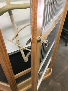 Bird Cage Door with Keyed Lock